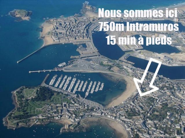La Cabane - Petit Studio Mansarde - Plage 50M - Rue Gratuite Saint-Malo Eksteriør bilde